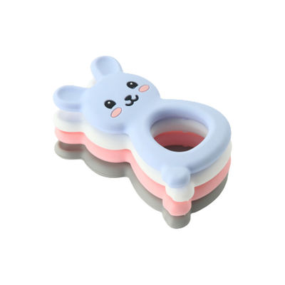 Anillo de Teether del silicón de Montessori, silicón Toy For Children Newborn Infant que echa los dientes