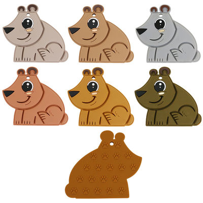 Bebé Teether BPA Eco libre del silicón de la categoría alimenticia del oso amistoso