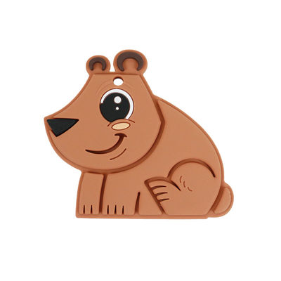 Bebé Teether BPA Eco libre del silicón de la categoría alimenticia del oso amistoso