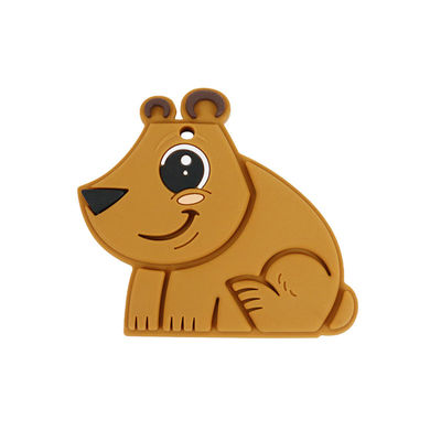 Bebé Teether BPA Eco libre del silicón de la categoría alimenticia del oso amistoso
