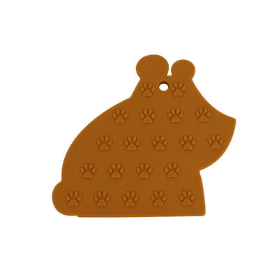 Bebé Teether BPA Eco libre del silicón de la categoría alimenticia del oso amistoso