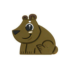 Bebé Teether BPA Eco libre del silicón de la categoría alimenticia del oso amistoso