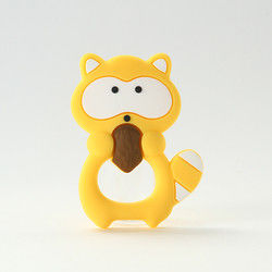 Cat Kitten Silicone Baby Teether animal BPA libre para la dentición del niño