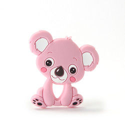 Cat Kitten Silicone Baby Teether animal BPA libre para la dentición del niño