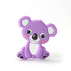Cat Kitten Silicone Baby Teether animal BPA libre para la dentición del niño