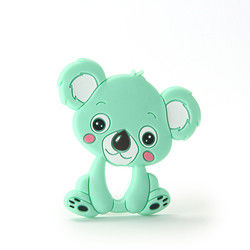 Cat Kitten Silicone Baby Teether animal BPA libre para la dentición del niño
