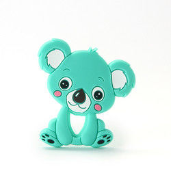 Cat Kitten Silicone Baby Teether animal BPA libre para la dentición del niño