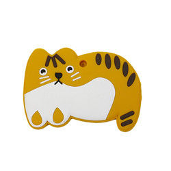 Cat Kitten Silicone Baby Teether animal BPA libre para la dentición del niño
