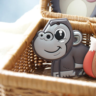 Material animal suave de la categoría alimenticia del silicón de Teether del bebé para el niño