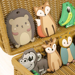 Material animal suave de la categoría alimenticia del silicón de Teether del bebé para el niño