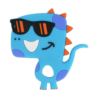 Forma linda del coche de Teether de la categoría alimenticia del bebé suave del silicón para el niño