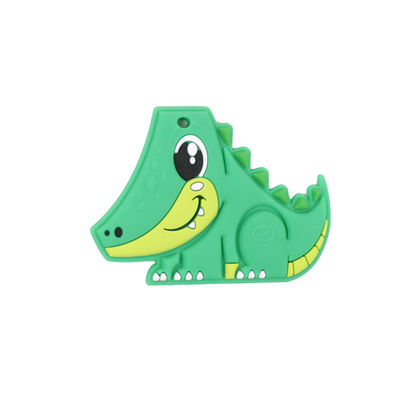 Dentición que calma de Toy Teether Cartoon Pattern For del bebé del silicón de la categoría alimenticia