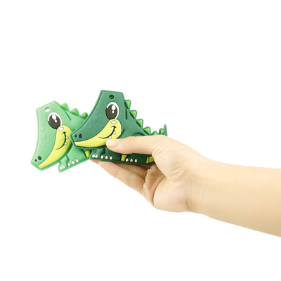Dentición que calma de Toy Teether Cartoon Pattern For del bebé del silicón de la categoría alimenticia