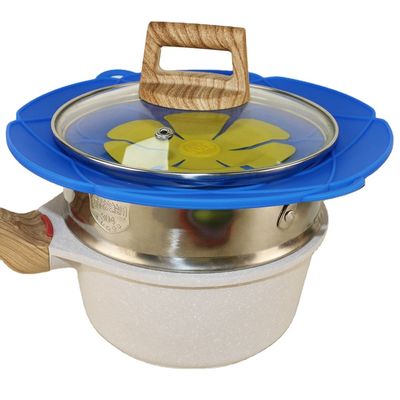 El doble de Pan Lid Cover Reusable With del silicón de la categoría alimenticia cuelga para cocinar