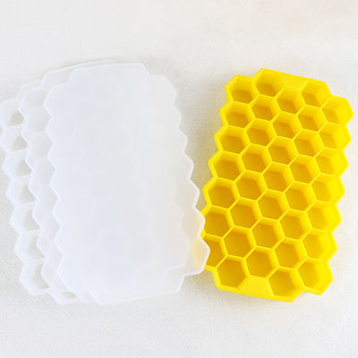 OEM de goma suave libre de Tray With Lid Honeycomb Shape del cubo de hielo del PVC