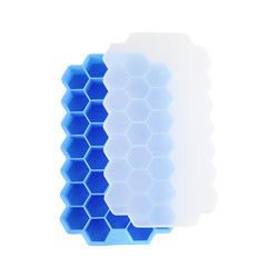 OEM de goma suave libre de Tray With Lid Honeycomb Shape del cubo de hielo del PVC
