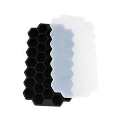 OEM de goma suave libre de Tray With Lid Honeycomb Shape del cubo de hielo del PVC