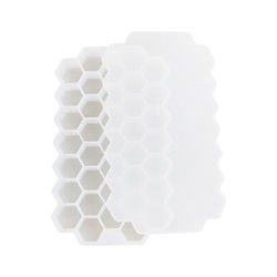 OEM de goma suave libre de Tray With Lid Honeycomb Shape del cubo de hielo del PVC