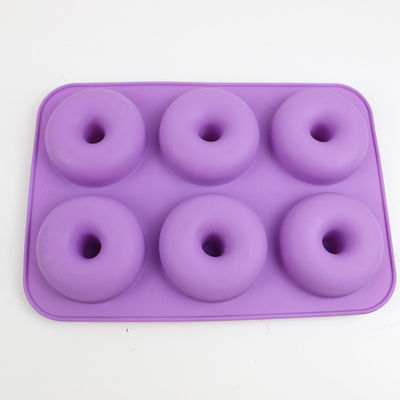Mini Non Toxic Silicone Doughnut moldea para la fabricación del mollete de la magdalena
