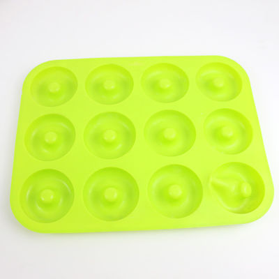 Mini Doughnut Silicone Mould, bandeja que cuece del silicón de la categoría alimenticia