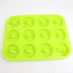 Mini Doughnut Silicone Mould, bandeja que cuece del silicón de la categoría alimenticia