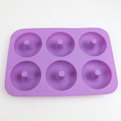 Mini Doughnut Silicone Mould, bandeja que cuece del silicón de la categoría alimenticia