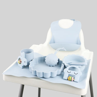 sistema de alimentación del bebé del silicón de las PC 1Set 8 color sostenible de Pantone