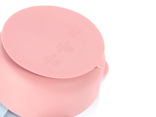 El cuenco lindo del silicón de la categoría alimenticia fijó la prenda impermeable para la alimentación del bebé