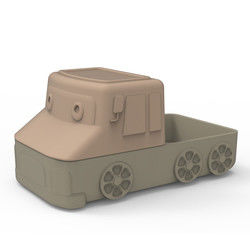 El coche lindo de la placa de la succión del silicón de la historieta forma para el bebé que come la comida