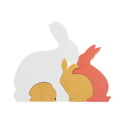 Rompecabezas Eco de Bunny Rabbit Silicone Toddler Jigsaw amistoso para el bebé