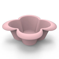 El cuenco del silicón de la forma de la flor fijó irrompible para la alimentación infantil del bebé