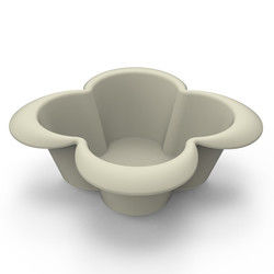 El cuenco del silicón de la forma de la flor fijó irrompible para la alimentación infantil del bebé