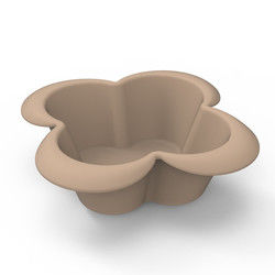 El cuenco del silicón de la forma de la flor fijó irrompible para la alimentación infantil del bebé