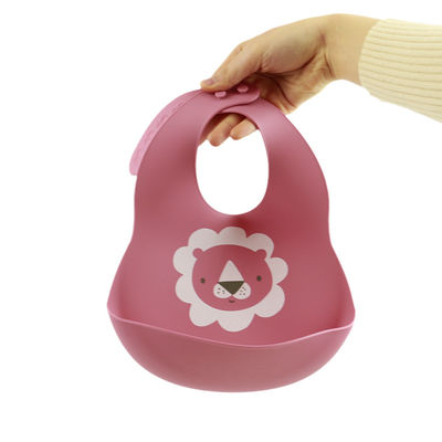 Baberos del colector de Cacoon Cat Fox Printed Silicone Food para las alimentaciones del desayuno del niño
