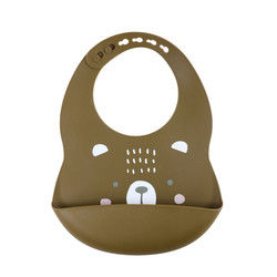 Baberos del colector de Cacoon Cat Fox Printed Silicone Food para las alimentaciones del desayuno del niño