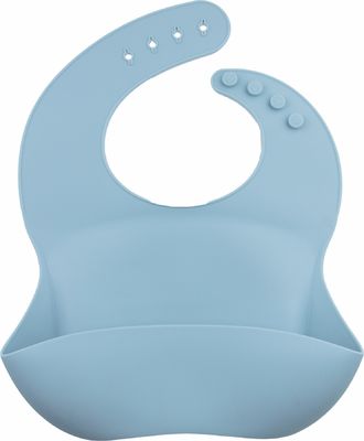 Suavidad segura del silicón del babero ajustable del colector para la alimentación de los niños del bebé