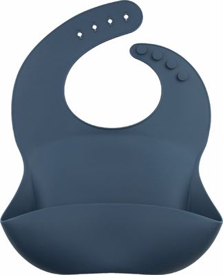 Suavidad segura del silicón del babero ajustable del colector para la alimentación de los niños del bebé