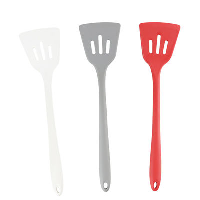 Gray White Colors Silicone Kitchenware rojo fijó la prueba caliente de la espátula con el color de Panton