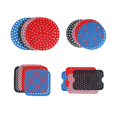 Sartén del aire del silicón de la categoría alimenticia que cuece a Mat Nonstick Multi Color