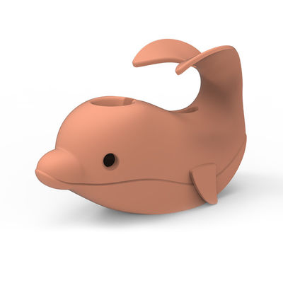 La seguridad animal del grifo de bañera de la forma del silicón cubre la suavidad segura para el bebé