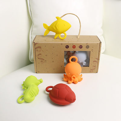 Niños Niños Baño flotante juguetes de silicona Bpa Grado alimenticio gratuito