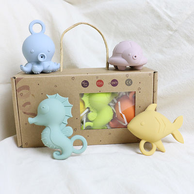 Niños Niños Baño flotante juguetes de silicona Bpa Grado alimenticio gratuito