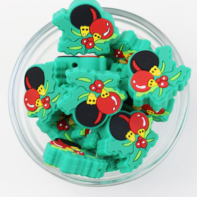 Cuentas Focales de Silicona Personalizadas para Navidad