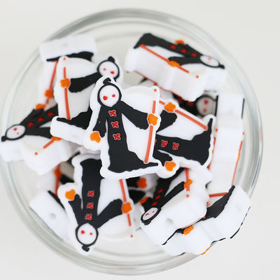 Gotas focales DIY del silicón de la serie de Halloween para Pen Keychains