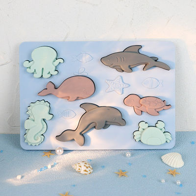 Rompecabezas BPA Eco libre del silicón del mundo del océano amistoso para la educación de los niños