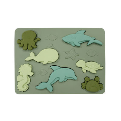 Rompecabezas BPA Eco libre del silicón del mundo del océano amistoso para la educación de los niños