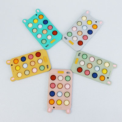 Silicona libre de BPA Forma de teléfono móvil para bebés Dientes para comodidad y alivio Dientes de leche dolorosos