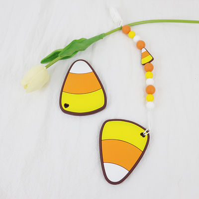 Silicón suave y flexible Teether por 0-36 meses del bebé DIY del silicón de llaveros del teether para Halloween