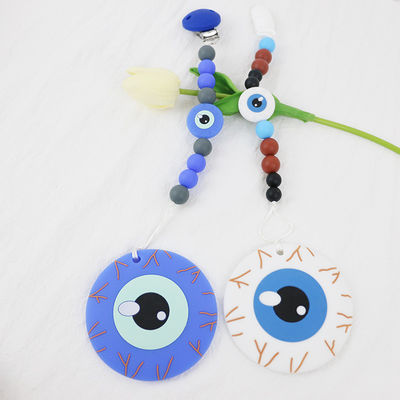 Silicón suave y flexible Teether por 0-36 meses del bebé DIY del silicón de llaveros del teether para Halloween