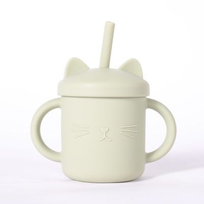 Taza Sippy de grado alimenticio de silicona para beber de forma segura